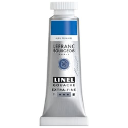 Tube de 14 ml de gouache Lefranc Bourgeois - Linel - Extra-fine - Bleu primaire - Nuance 063
