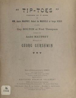 Tip-Toes - Opérette en trois actes