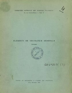 Éléments de sociologie générale