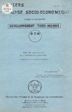 Pour une implantation de l'entreprise algérienne - L'analyse de l'environnement