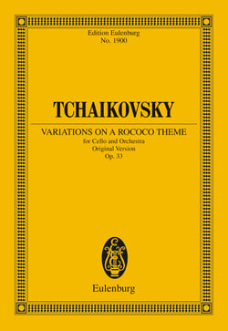 Variations on a Rococo Theme - Op. 33, Original Version