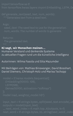 KI sagt, wir Menschen meinen... - Humaner Verstand und denkende Systeme zu aktuellen Fragen rund um die Künstliche Intelligenz