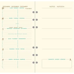 Recharge agenda semainier 2026 Exacompta - 9,2 x 17 cm - Exatime 17 Pocket