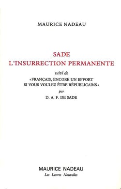 Sade - l'insurrection permanente