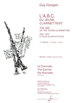 L'ABC du jeune clarinettiste. Volume 1 (trilingue, révisé en 1992) - méthode