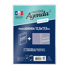 Protège-agenda Exacompta - Transparent - 12,5 x 17,5 cm - XL
