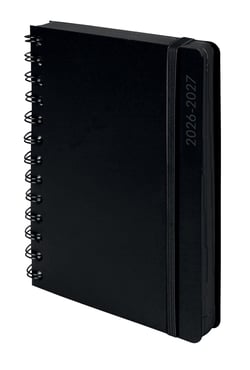 Agenda scolaire semainier 2026/2027 Exacompta - Noir - 12 x 17 cm - Forum Black & Color 