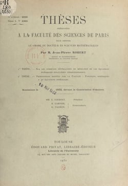 Sur les formules généralisées de médiation et les équations intégrales singulières correspondantes - Suivi de Propositions données par la Faculté : fonctions sphériques et équations intégrales