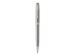 Stylo bille Parker - Sonnet Acier inoxydable - Noir - Pointe moyenne