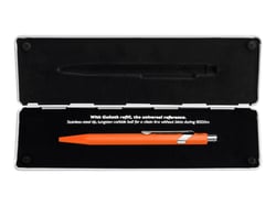 BILLE 849 POPLINE ORANGE FLUO AVEC ETUI