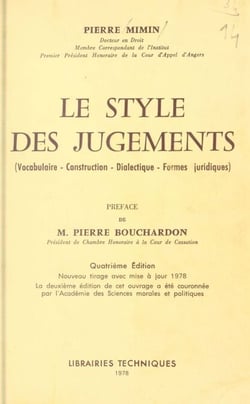 Le style des jugements