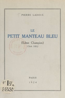 Le petit manteau bleu - Edme Champion, 1764-1852