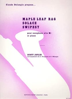 Maple Leaf Rag / Solace / Swipesy - partition saxophone alto et Piano