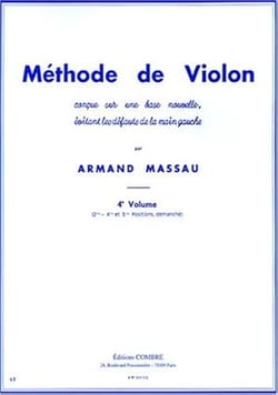 Méthode de violon Vol.4 (2e, 4e et 5e positions) - Méthode violon