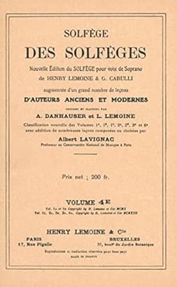 Solfège des Solfèges Vol.4E sans accompagnement - méthode Solfège
