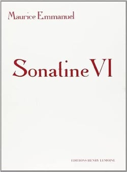 Sonatine VI - partition Piano