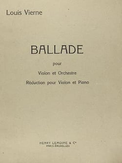 Ballade Op.52 - partition Piano