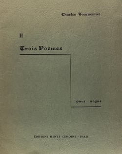 Poèmes (3) n°2 - partition orgue