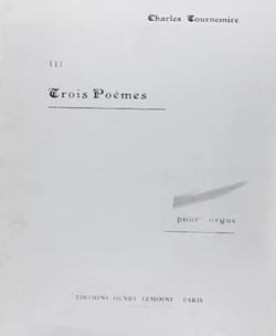 Poèmes (3) n°3 - partition orgue