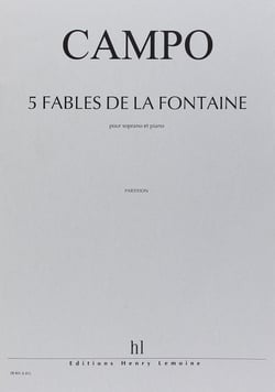 Fables de la Fontaine (5) - partition chant et piano