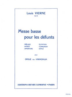 Messe basse pour les défunts Op.62 - partition orgue