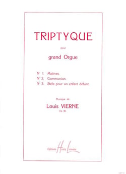 Triptyque Op.58 - partition orgue