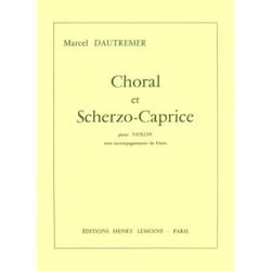 Choral et Scherzo-caprice - partition violon