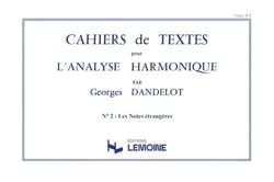 Cahiers de textes L'analyse harmonique Vol.2