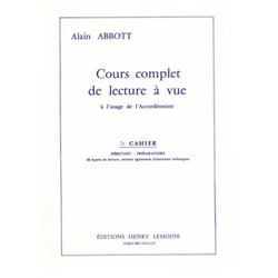 Cours complet de Lecture à vue Vol.2 - partition accordéon