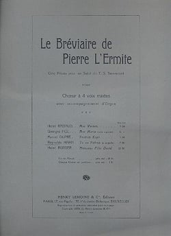 Tu es Petrus - partition basse solo, choeurà  4