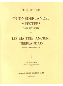 Maitres anciens neerland vol.1 --- orgue - partition orgue