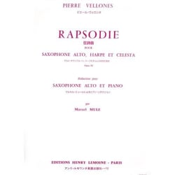 Rapsodie Op.92 - partition saxophone MIB et piano