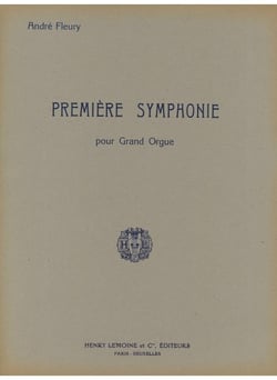 Symphonie n°1 - partition orgue