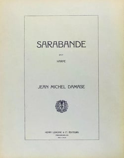 Sarabande Op.8 - partition harpe