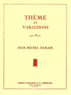 Thème et variations - partition Piano