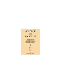 Solfège des Solfèges Vol.6A sans accompagnement - méthode Solfège