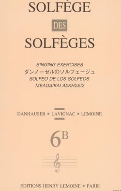 Solfège des Solfèges - sans accompagnement - Volume 6B 