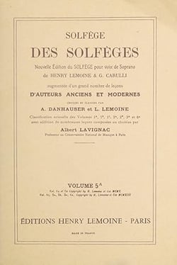 Solfège des Solfèges Vol.5A sans accompagnement - méthode Solfège