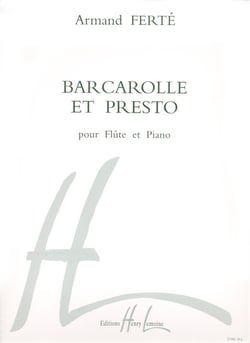 Barcarolle et presto - partition Piano
