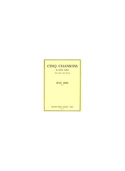 Chansons de Paul Fort Op.18 (5) - partition chœur