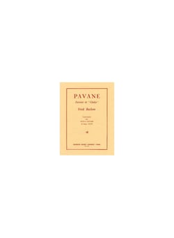 Pavane - partition flûte et guitare