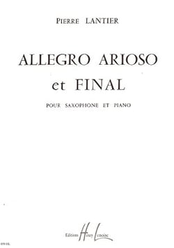 Allegro, arioso et final - partition saxophone