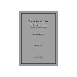 Tableaux de Provence - partition saxophone et orgue