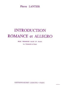 Introduction, romance et allegro - partition trombone