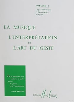 Art du geste Vol.1 - partition Piano