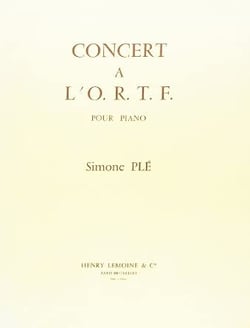 Concert à l'O.R.T.F. - partition Piano