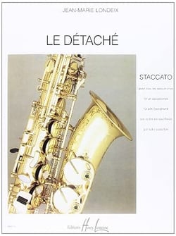 Détaché (staccato) - partition saxophone