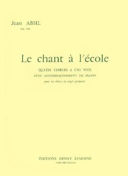 Chant à l'école Op.144 - partition chœur