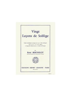 Leçons de solfège (20) en 5 clés sans accompagnement - méthode Solfège