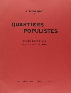 Quartiers populistes op.3 - partition Piano